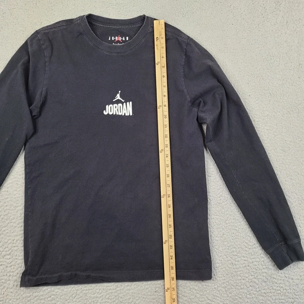 Jordan Shirt Mens Small Black Long Sleeve Air Jordan Flight Club Graphic Tee